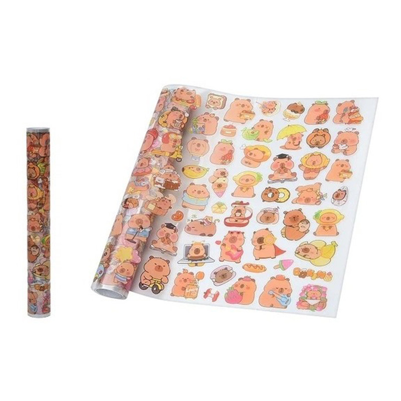 Дитячий набір наліпок "Капібара" YG0321, 69,5х26,5 см, фото 1