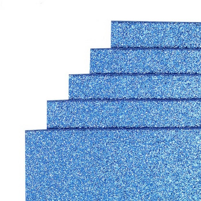 Фоаміран для творчості А4 17GLA4-024 синій 1,7х0,1 мм, фото 1