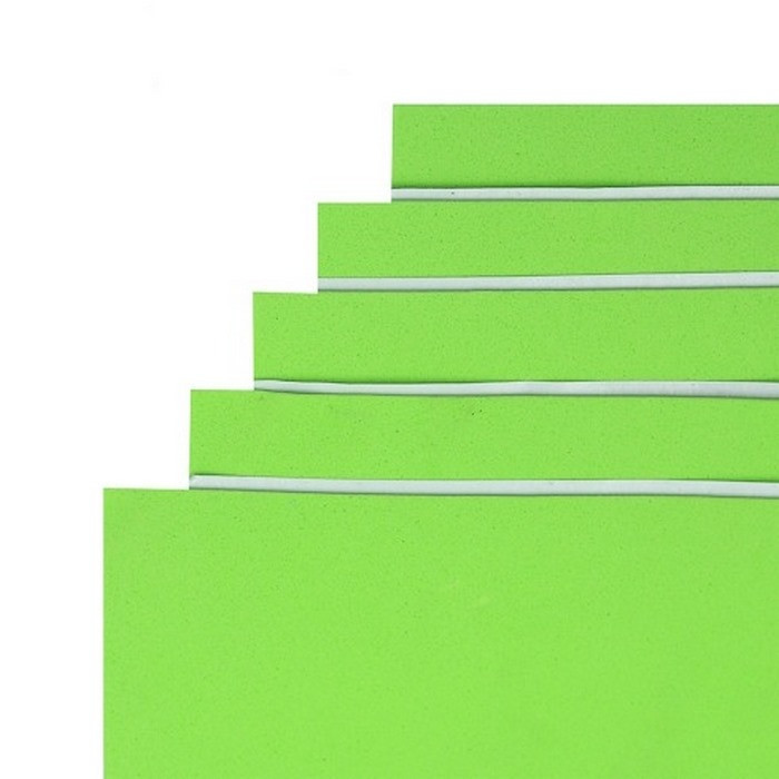 Фоаміран для творчості А4 15KA4-7048 салатовий 1,5 мм, 10 аркушів, фото 1