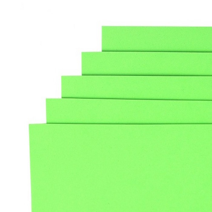 Фоаміран для творчості А4 15A4-7048 салатовий 1,5 мм, 10 аркушів, фото 1