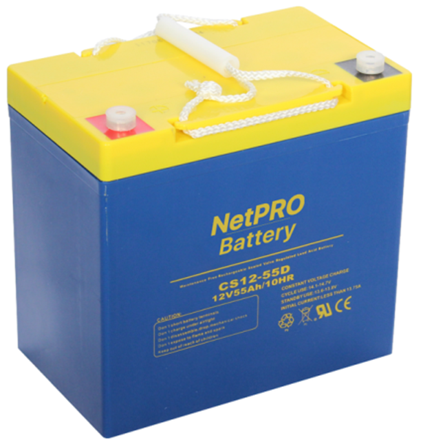 Карбоновий акумулятор 55 Ah, аг, ампер-годин, 12 V, В, вольт, для систем резервного електроживлення