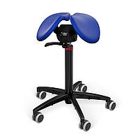 Salli Sway (Синій екошкіра) — ергономічний стілець-сідло для активного сидіння