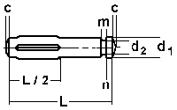 DIN 1469 Штифт просечной цилиндрический с шейкой