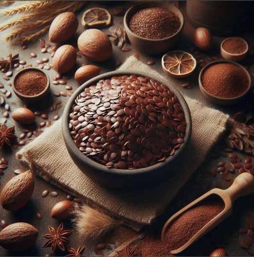 Льон Коричневий 100 гр., фото 1