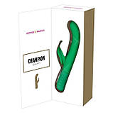 Потужний вібратор-кролик для подвійної стимуляції з 7 режимами вібрації Pepper Parties Champion Vibrator Green, фото 7