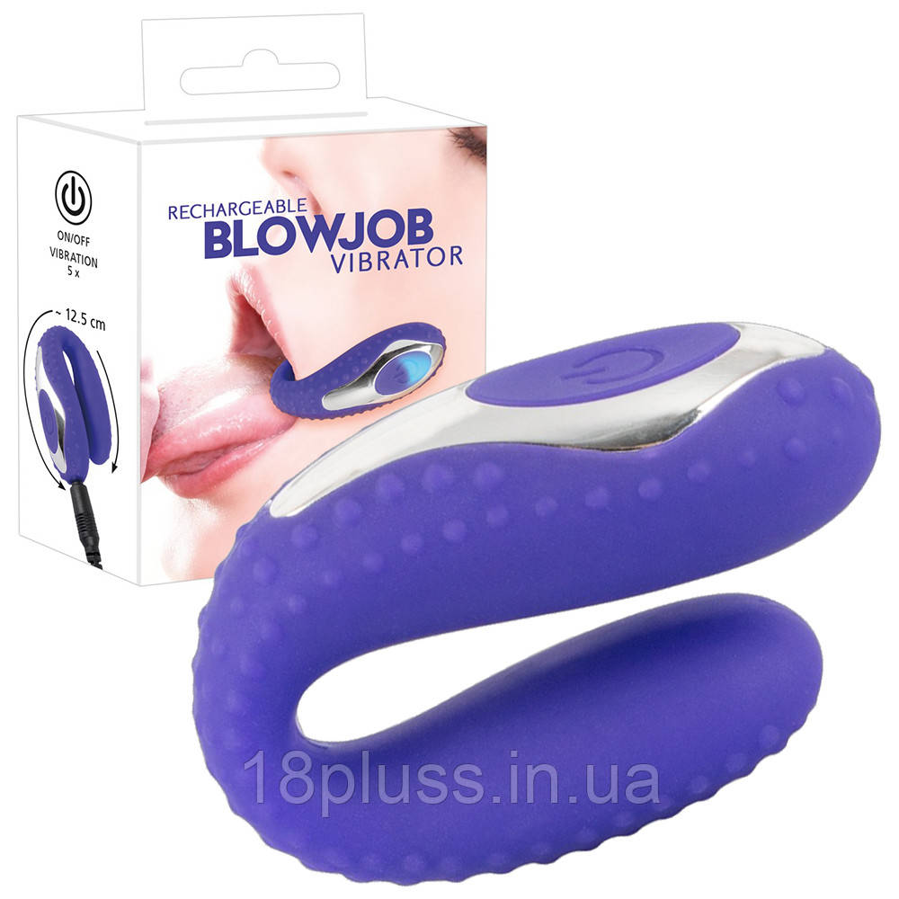 Компактний та інноваційний вібратор з 5 режимами вібрації для оральної стимуляції Rechargeable Blowjob Vibrator, фото 1