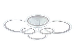 Люстра LED, 132W WH, ССТ 3000-6500К, 755*595*150, з пультом, акрил/метал