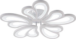 Люстра LED, 100W WH, ССТ 3000-6500К, Ø585*75, з пультом, акрил/метал