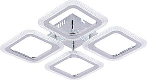 Люстра LED, 64W CR, ССТ 3000-6500К, 400*400*75, з пультом, акрил/метал