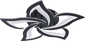 Люстра LED, 90W BK, ССТ 3000-6500К, Ø625*75, чорна, без пульта, акрил/метал