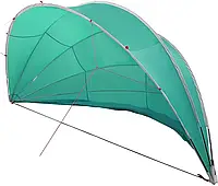 Басейн vidaXL Kopuła Basenowa Zielony 592x590x275cm 42001131