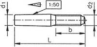 DIN 7977 Штифт конический с резьбовой цапфой