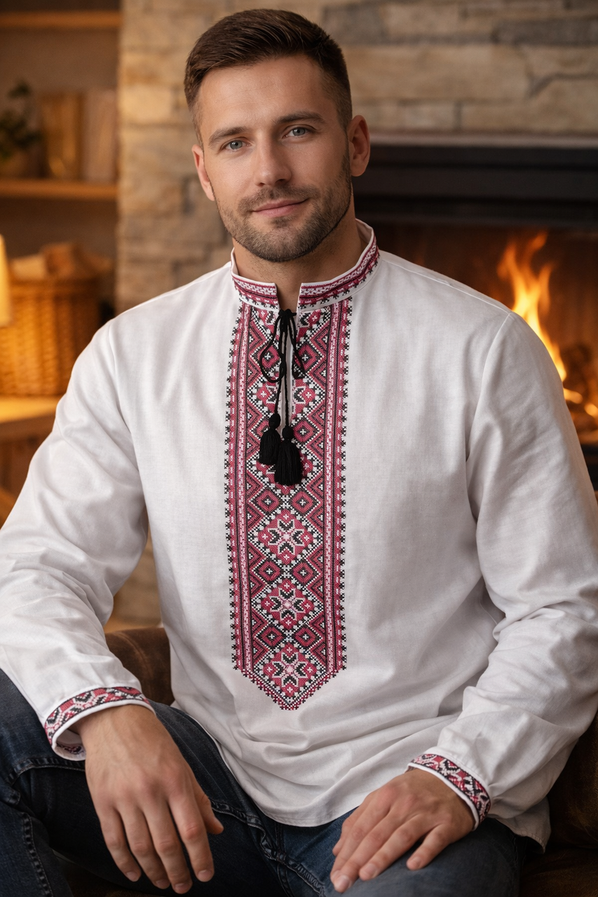 Заготовка для чоловічої вишиванки № 300.1-сч, фото 1