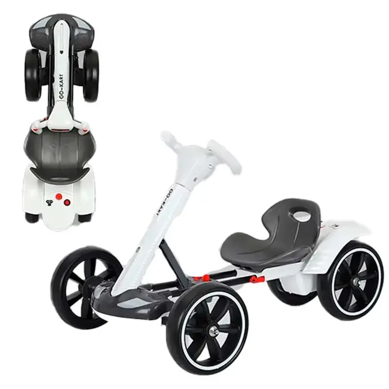 Дитяча складана машинка до 50 кг із пультом керування, акумуляторний картинг для дітей 3-8 років, фото 1