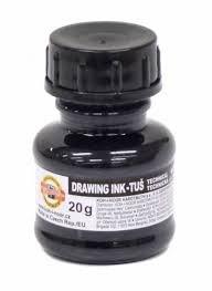 Канцелярська туш 20мл. Чорна, Koh-i-Noor, фото 1