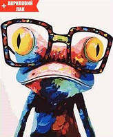 Набір ЛАК + для росписи по номерам "Поп-арт: Лягушонок в очках" VA-2112/1, Yargo