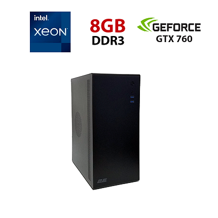 Ігровий ПК 2E Credo V200B-400 MT/ Xeon E3-1230 v2/ 8 GB RAM/ 256 GB SSD NVMe/ GeForce GTX 760 2GB, фото 1