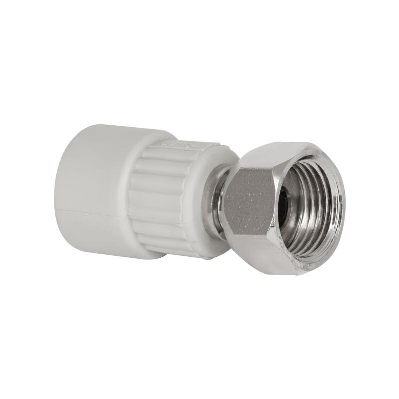 Муфта PPR з накидною гайкою Blue Ocean 20х1/2" ВР з латунним штоком, фото 1