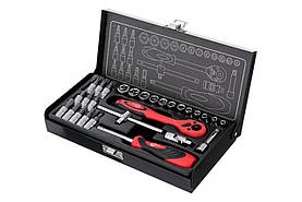 Набір інструменту Intertool 1/4" 28 од. (ET-6028)
