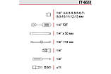 Набір інструменту Intertool 1/4" 28 од. (ET-6028), фото 8