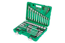 Набір інструменту Intertool 1/4"  1/2" 77 од. (ET-6077SP)