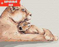 Набір ЛАК + Картина за номерами "Левове серце" BS52794/1, Yargo
