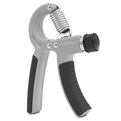 Еспандер кистьовий Cornix 5-60 кг з регульованим навантаженням XR-0383 Grey/Black -UKMarket-