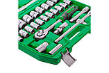 Набір інструменту Intertool 1/2" 38 од. Зелений (ET-6038SP), фото 5