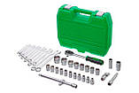 Набір інструменту Intertool 1/2" 38 од. Зелений (ET-6038SP), фото 8