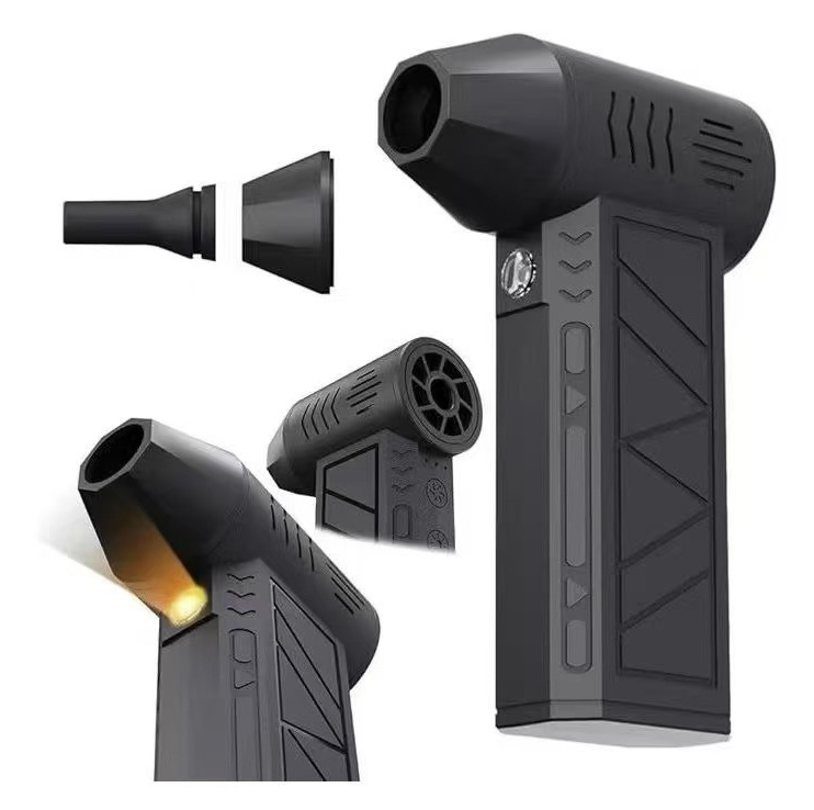 Акумуляторна універсальна повітродувка Mini Jet Fan для видування пилу та сміття, роздування багаття, фен для сушки авто