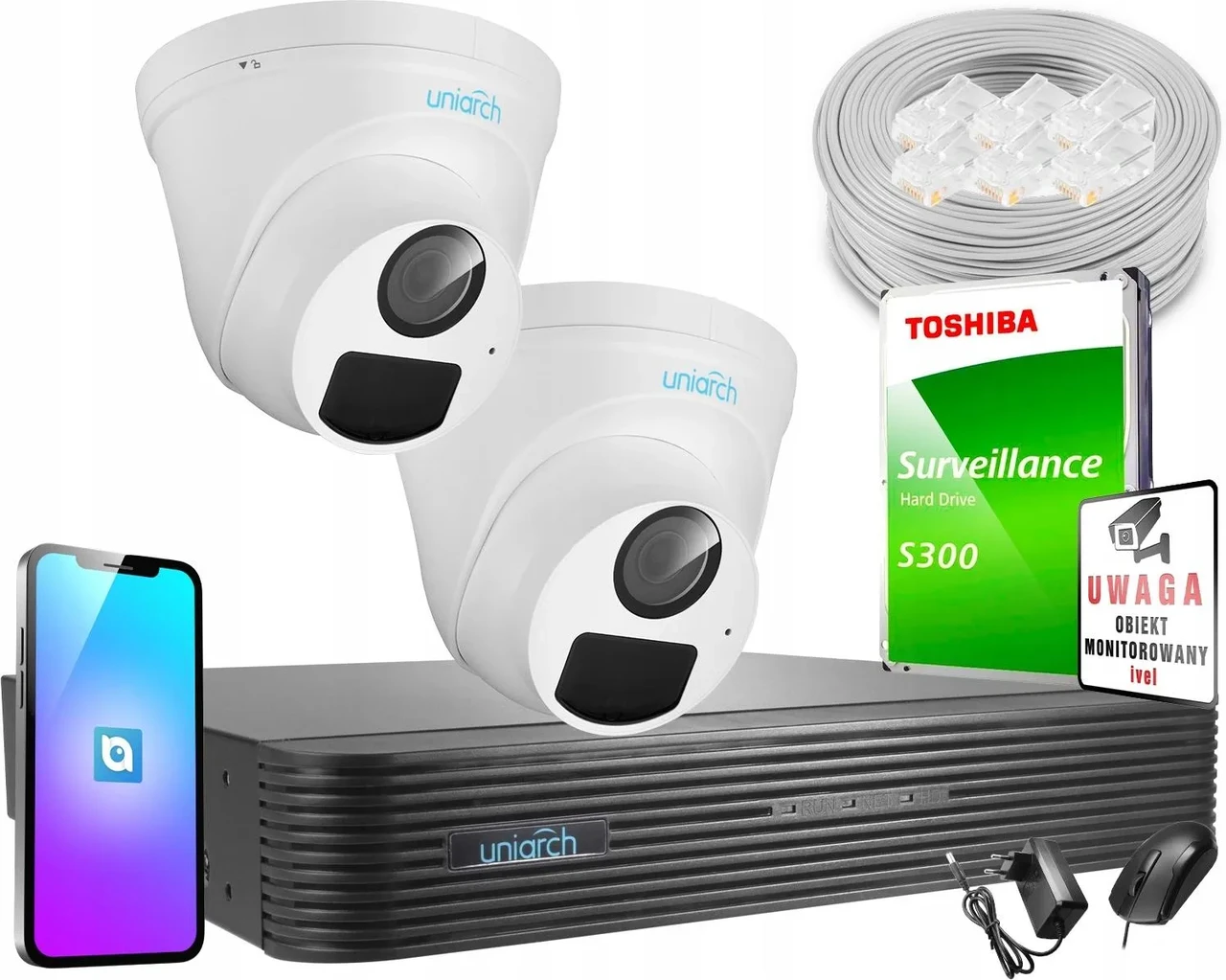 HIKVISION UNIARCH Камери 4MPX з MIKROFONEM Моніторинг IP (наЗамовлення), фото 1