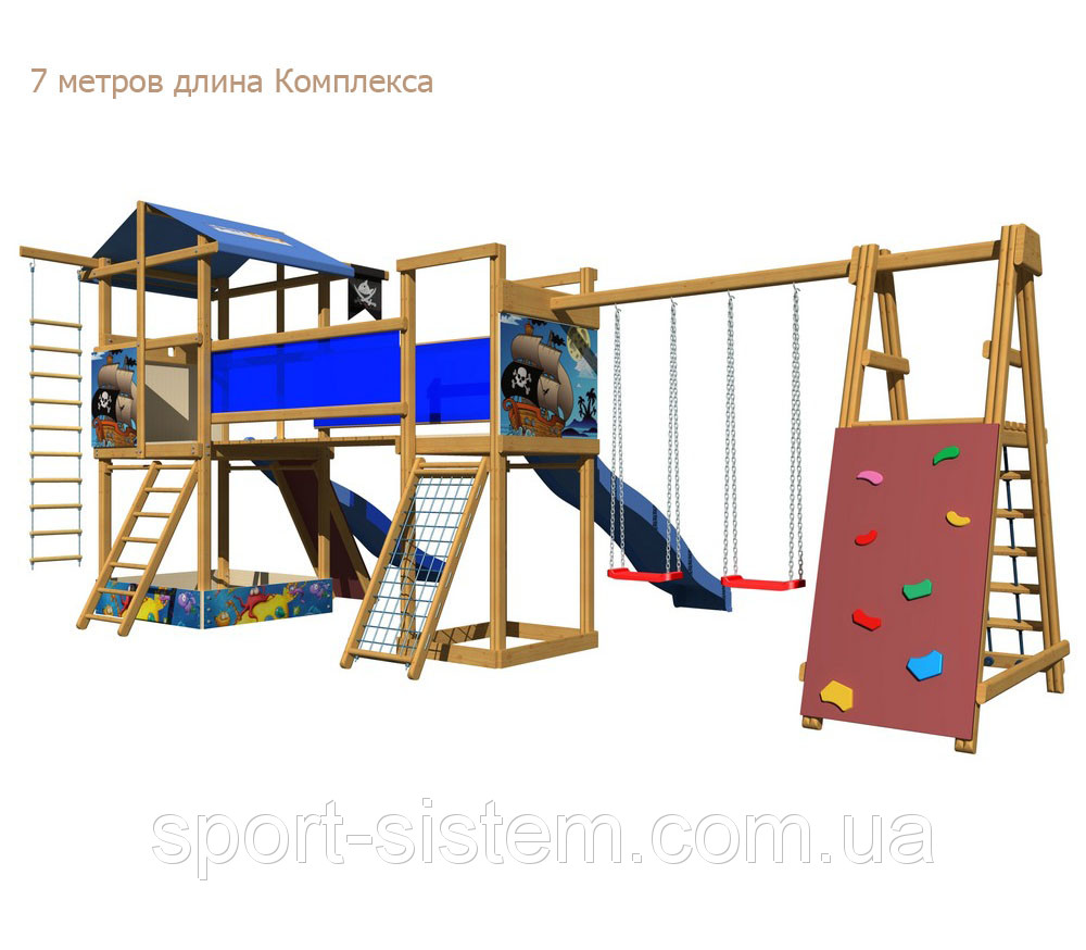 Дитячий розвиваючий Ігровий комплекс "Казка 12" для вулиці та дачі