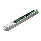 Візитка HOCO на панель автомобіля Promise metal hidden stop sign PH41 срібляста, фото 2