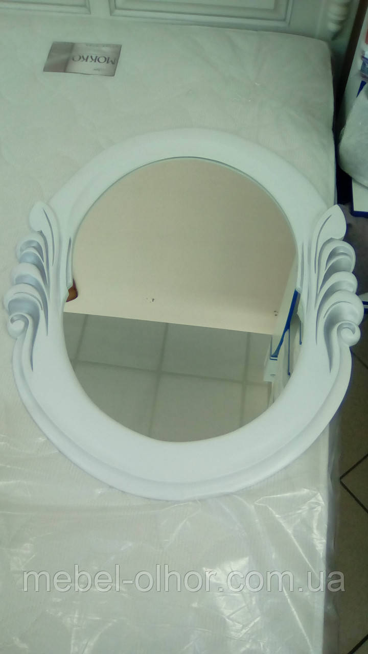 Рама с зеркалом Корадо белая (100/75) - фото 2 - id-p556876876