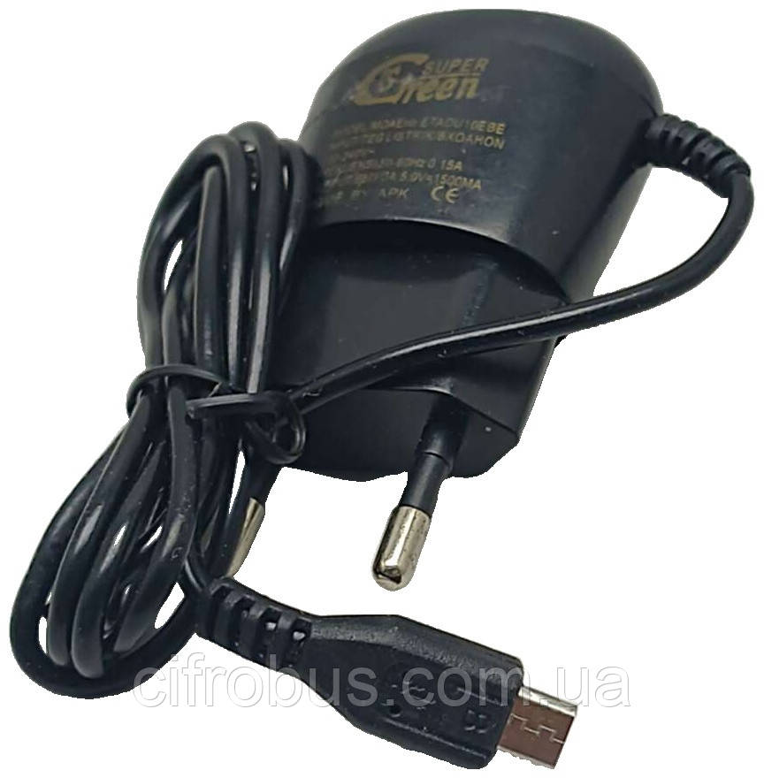 Зарядний пристрій Б/К Мережева зарядка MicroUSB, фото 1