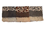 Коричневий леопардовий кашеміровий хустку, фото 4