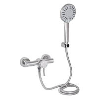 Змішувач для душу Lidz Aria 010 (з душовим гарнітуром) (k35) LDARI010NKS43361 Nickel