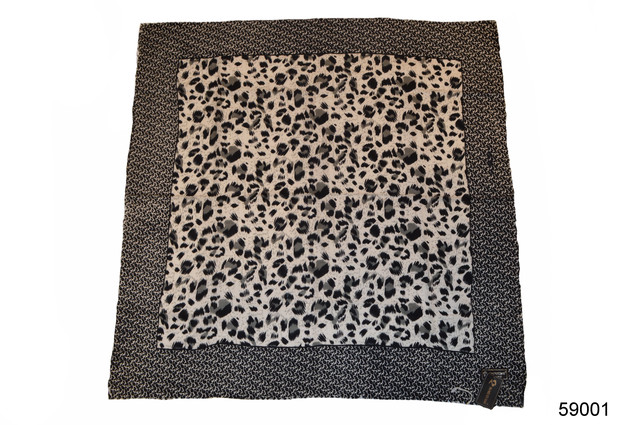 Сірий леопардовий кашеміровий хустку 2