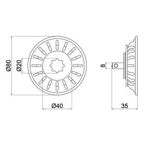 Сітка для сифона Lidz (CRM) 47 10 000 00, фото 2