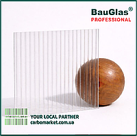 Стільниковий полікарбонат 2100Х3000Х6 мм BauGlas Professional 1UV прозорий  Сербія