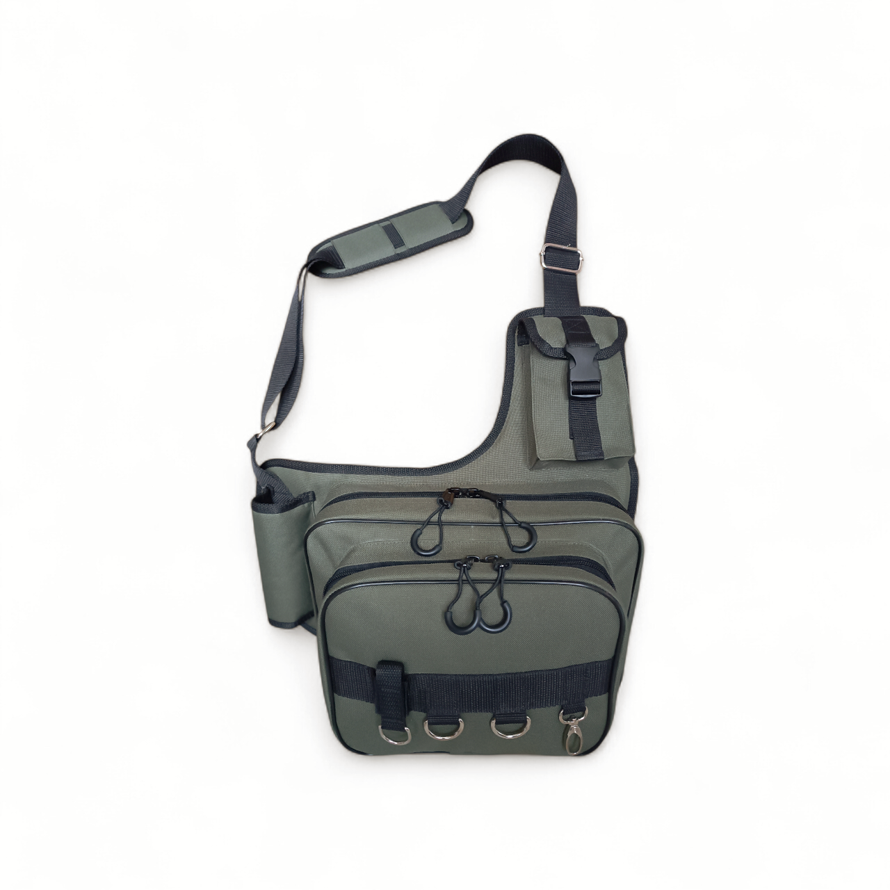 Сумка спінінгіста(004х). Сумка-слінг спінінгіста. Сумка-рюкзак спінінгіста. Нагрудна сумка спінінгіста. Сумка для риболовлі, фото 1