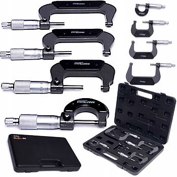 Набір мікрометрів 4 шт Kraft&Dele 0-100 мм KD10443