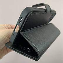Чохол-книга для Apple iPhone 13 Mini чохол книжка з хлястиком на телефон айфон 13 міні чорна b6r, фото 5