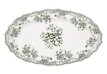 Блюдо (6шт)  овальне порцелянове 36*21*3.5см Vintage Rose