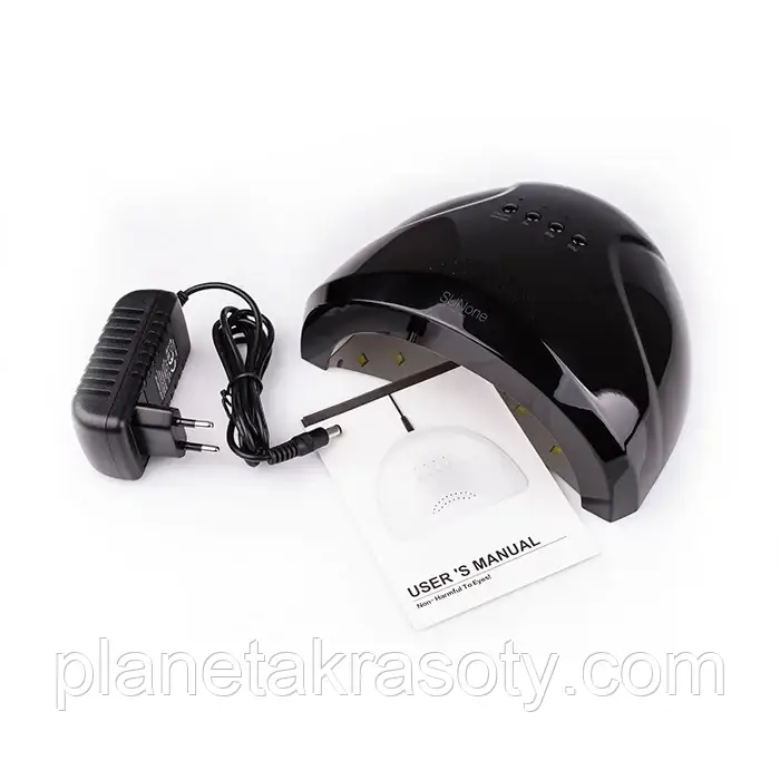 Лампа SUNUV SUN1 48W black для манікюру з кварцевими діодами (Оригінал), фото 1