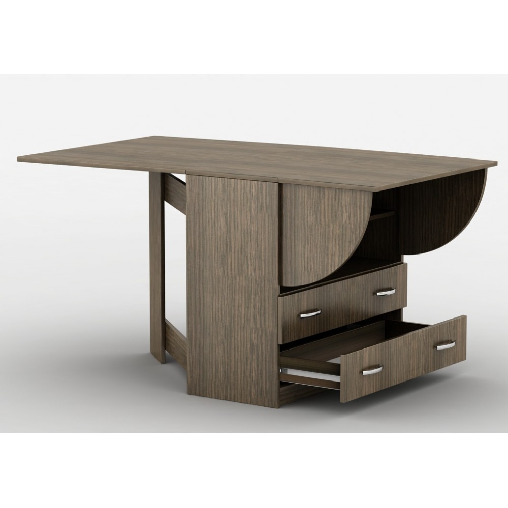 Стіл-книжка Прага з широкими шухлядами Тиса Меблі, стіл-трансформер, фото 1