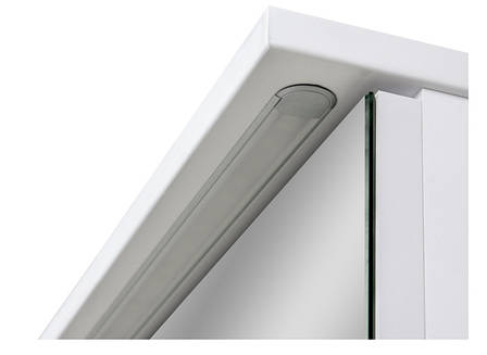 Дзеркальна шафа навісний у ванну кімнату Альвеус 80-05 з підсвічуванням LED ПІК, фото 2