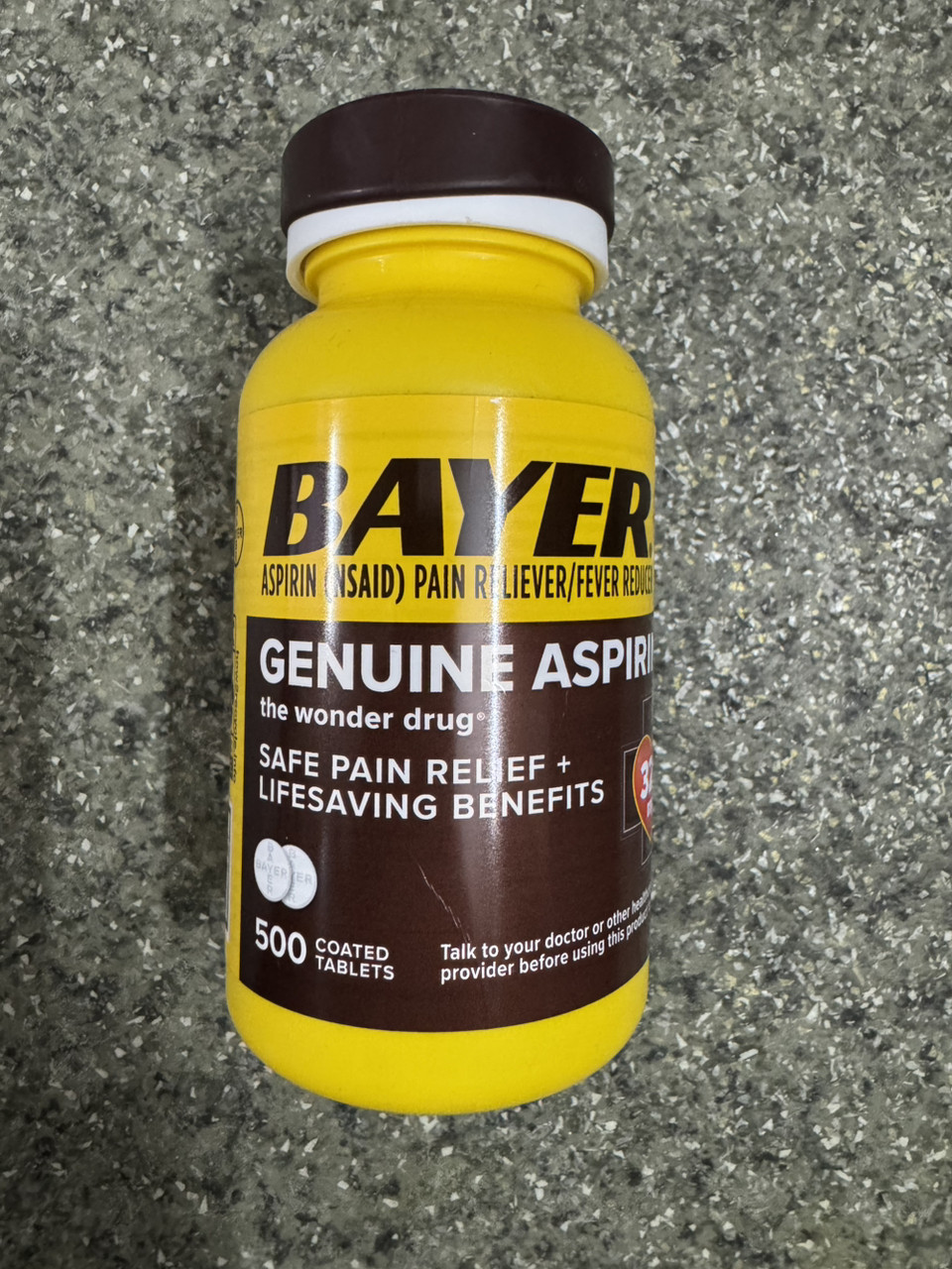 Аспірин, Bayer Aspirin 325 mg 500 tabl, фото 1