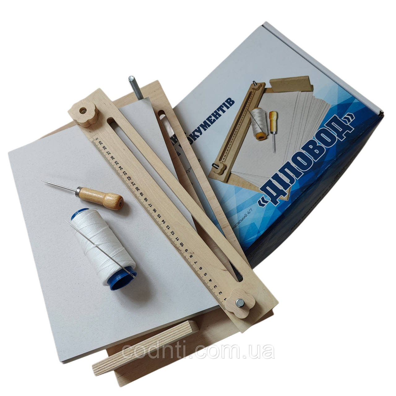 Комплект для палітурки документів  "ДІЛОВОД" на 50 архівних справ (NАB-ДЛХ-CPU+50KPL-А4+KN-2), фото 1