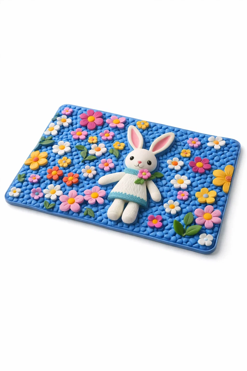 Прямокутний килимок 40×60 см з малюнком, нековзкий, фото 1